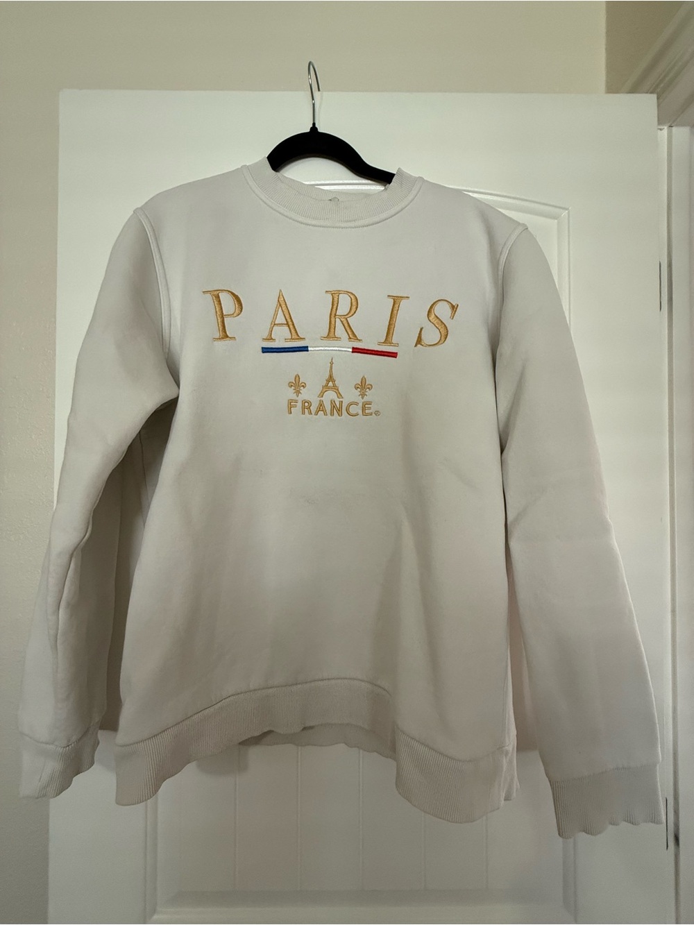 Vintage Paris France Embroidered Sweatshirt